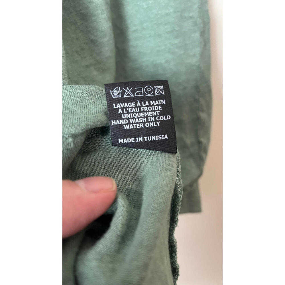ISABEL MARANT ETOILE LINEN BLOUSE TEAL SMALL - Picture 7 of 7